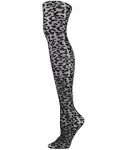 MeMoi - Leopard Print Shimmer Sheer Tights