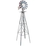 8ft Garden Ornamental Windmill Weather Vane