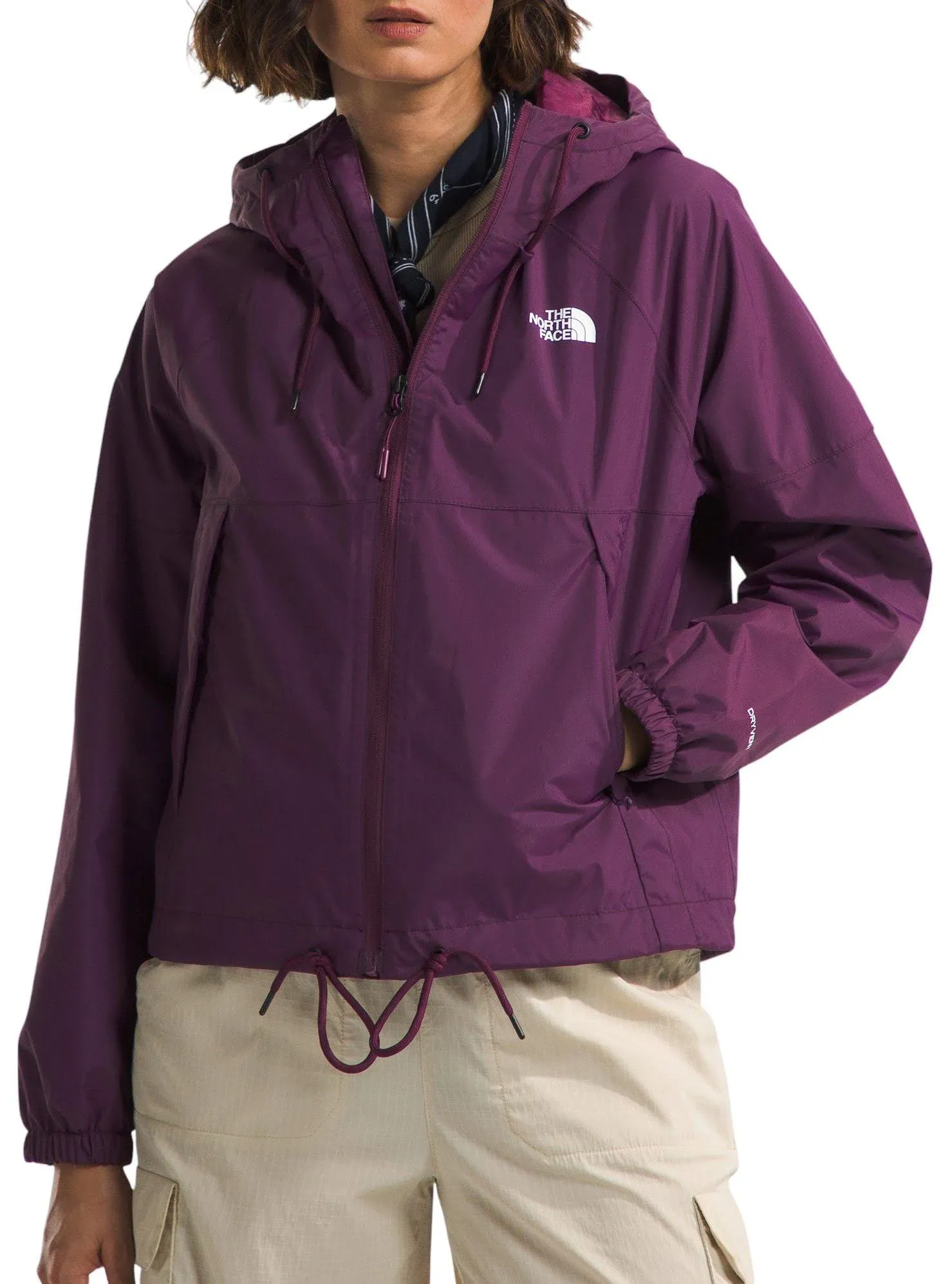 The North Face Women's Antora Rain Hoodie Black Currant Purple