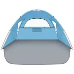 Beach Tent Sun Shelter,Beach Shade Tent with UPF 50+ UV Protection for 3 Person