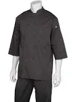 Chef Works Men's Morocco Chef Coat, Black, X-Large