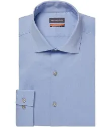 NWT Men’s Van Heusen Regular-Fit Flex Spread-Collar Dress Shirt Size 34-35