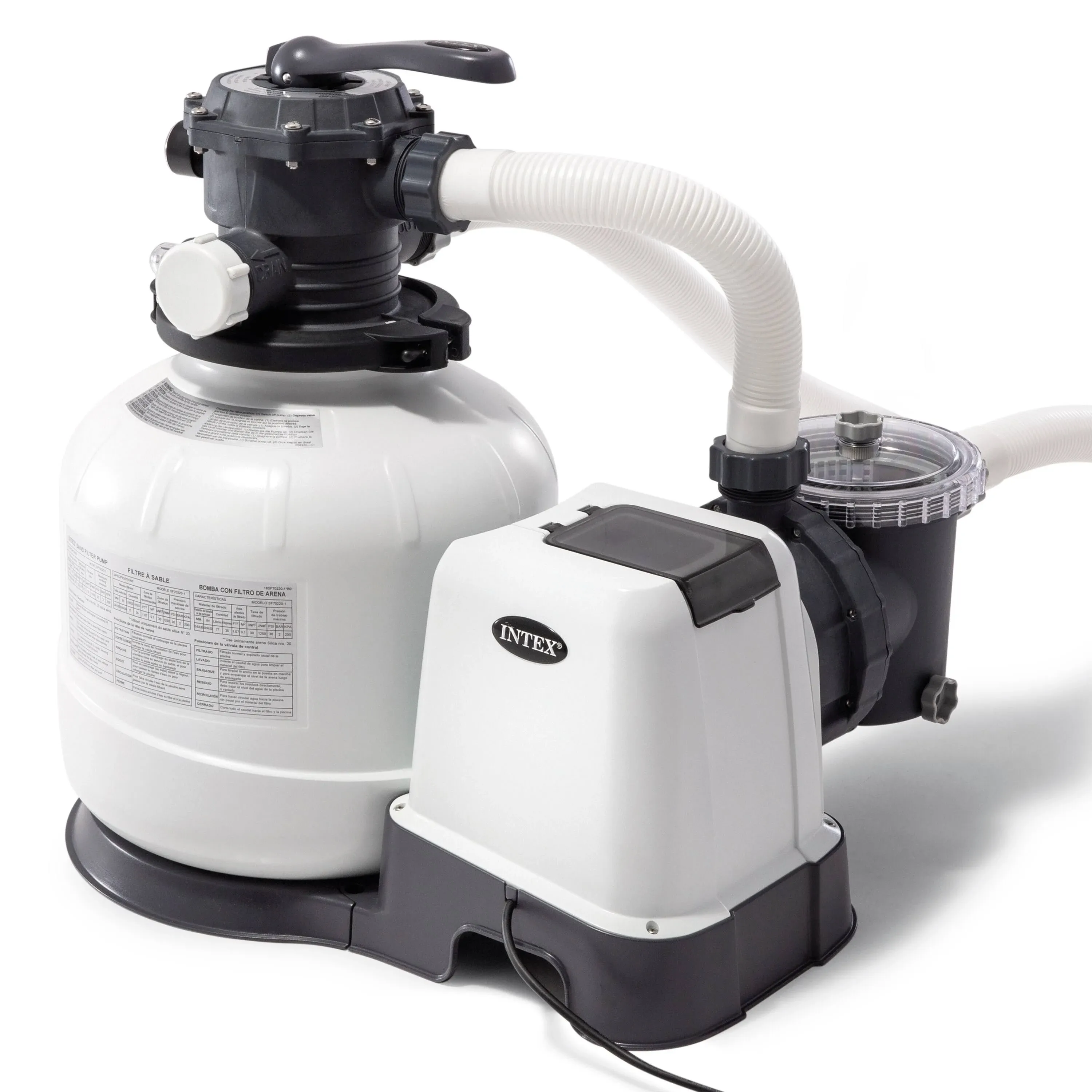 Intex - 2800 GPH Above Ground Pool Sand Filter Pump with Automatic Timer