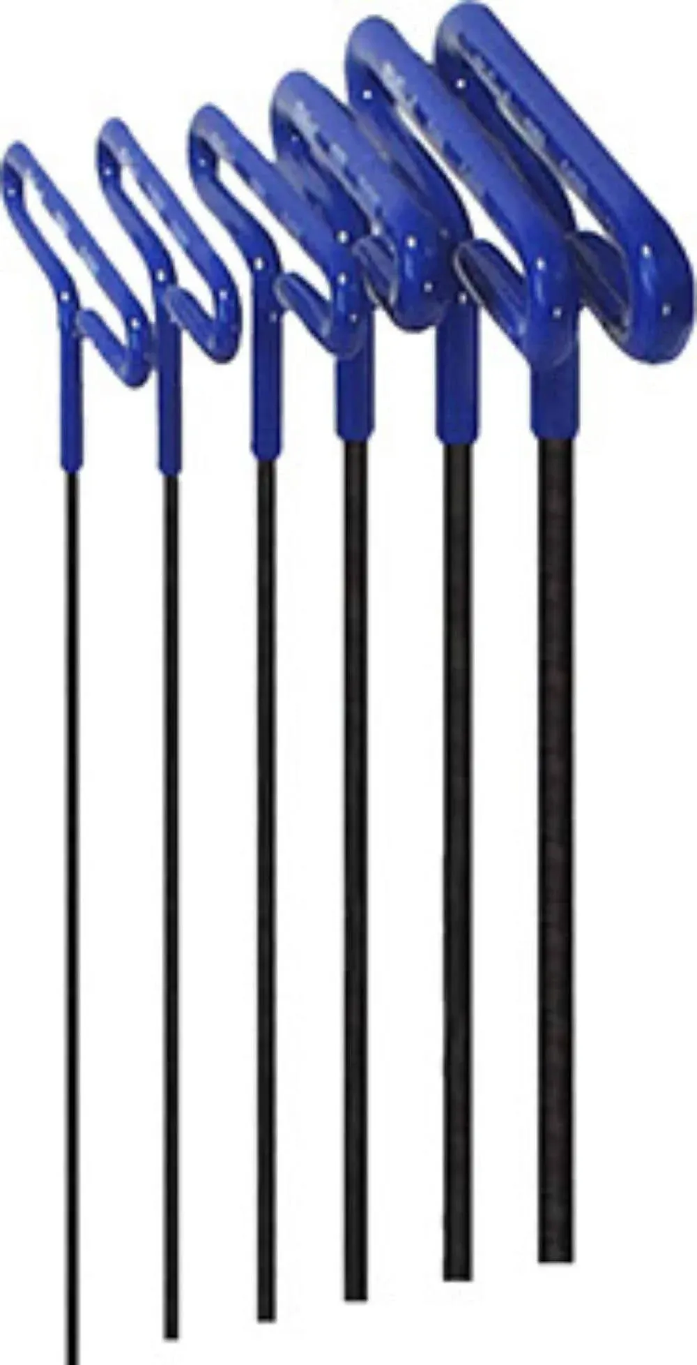 EKLIND 55196 Cushion Grip Hex T-Key allen wrench - 6pc set Metric MM sizes 2-6 (9In shaft)