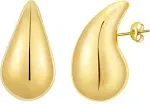 Women's Chunky Gold Hoop Earrings