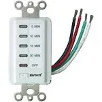 Teklectric Bathroom Fan Auto Shut Off 1/2/4/8 Hour Preset Countdown Wall Switch Timer