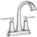 Moen Ellicott Chrome 2-handle 4-in centerset High-arc Bathroom Faucet w/Drain