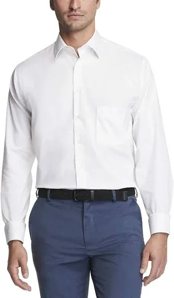 Van Heusen Men's Regular Fit Flex Collar Stretch Dress Shirt