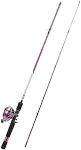 Zebco 33 Spincast Reel and Fishing Rod Combo, 6-Foot 2-Piece Fiberglass Fishing