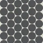 Bedrosians Marin 2" x 2" Penny Round Matte Porcelain Mosaic Tile Color: Black Sea