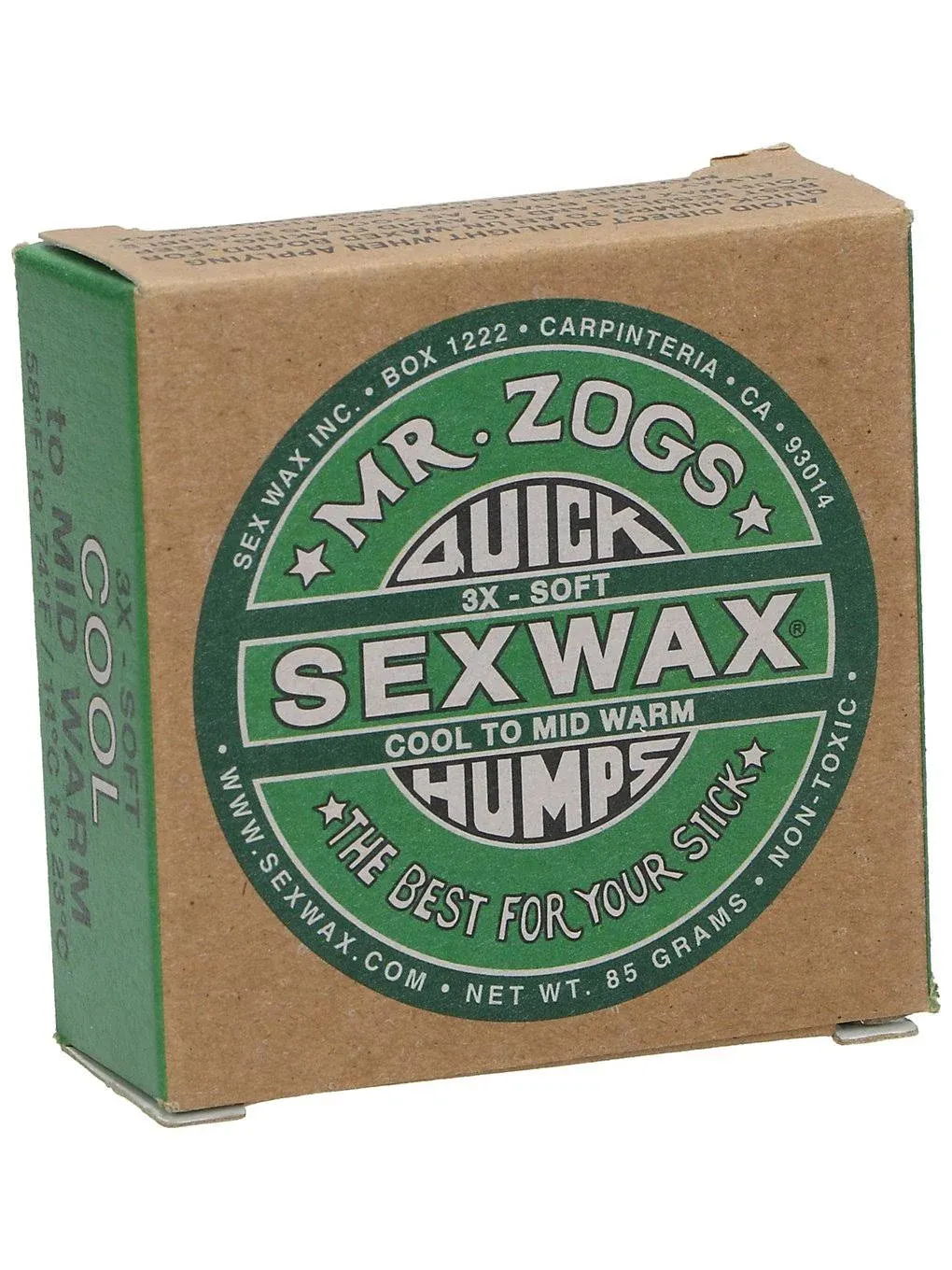 SEX WAX COCONUT QUICK HUMPS Surf Wax  (ECOBOX)