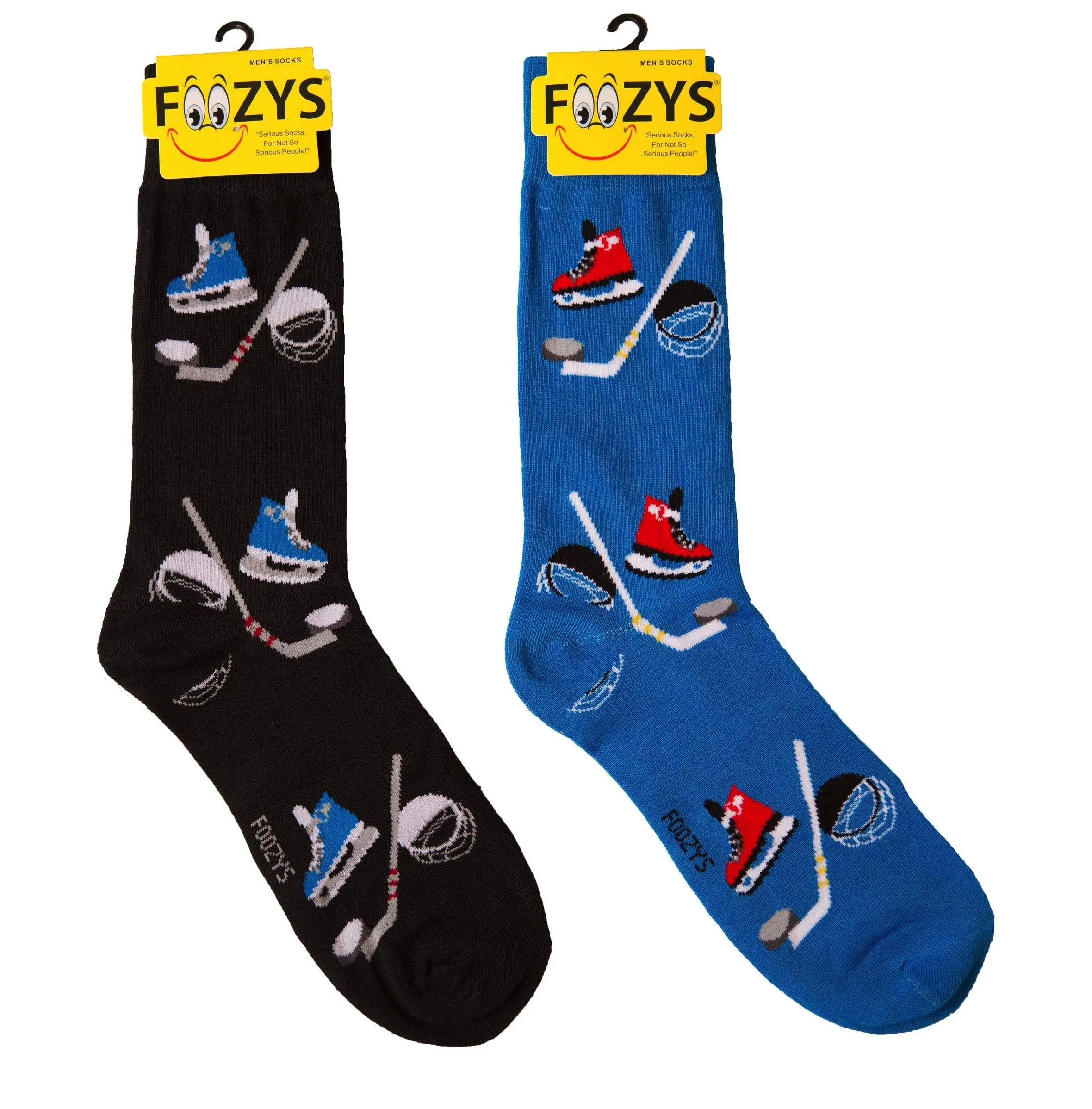 Hockey Sticks Game NHL Goalie Puck Ice Skating Rink 2 Pairs Men&#039;s Foozys Socks