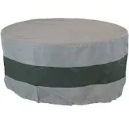 Sunnydaze Decor 30 in. Gray/Black Round 2-Tone Outdoor Fire Pit Cover