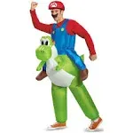 Adult Mario Riding Yoshi Costume