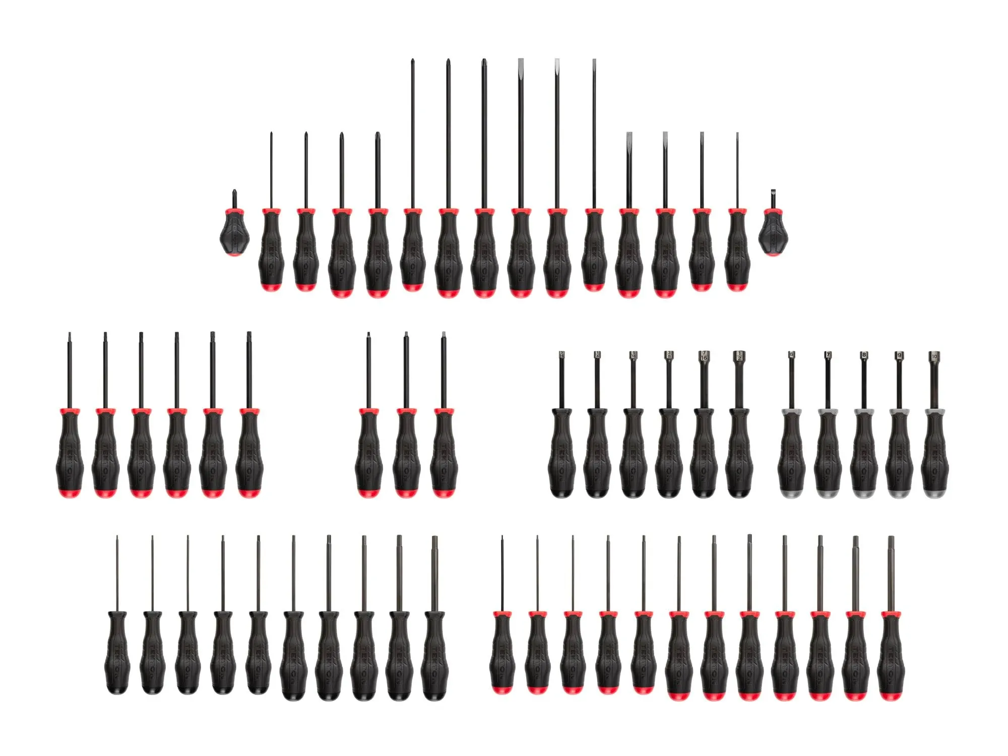 Tekton High-Torque Black Oxide Blade Screwdriver and Nut Driver Set