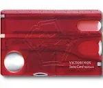 Victorinox Nailcare Swiss Card Red Transparent