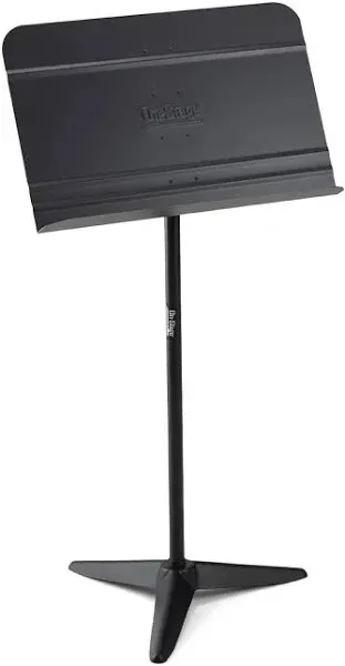 On-Stage SM7711B Orchestra Music Stand (Professional Orchestral Setup for Sheet Music Pages, Scores, and Books, Adjustable Height and Angle, 8 lb Capacity, Cart Compatible, Steel and Aluminum, Black)