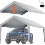 VEVOR Carport Replacement Canopy Cover 10 ft. x 20 ft. Garage Top Tent Shelter Tarp Heavy-Duty Waterproof