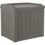 Suncast 22 Gallon Small Deck Box with Storage Seat