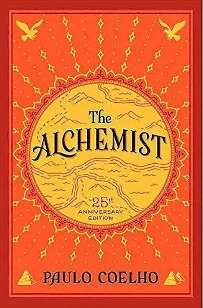 Book Cover Poster The Alchemist by Paulo Coelho Poster Canvas Wall Art Poster For Room Aesthetic And DecorCanvas Painting Posters And Prints Wall Art Pictures for Living Room Bedroom Decor 12x18inch(