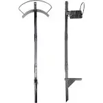 Yard Butler 100 ft. Free Standing Silver Hose Hanger with Faucet