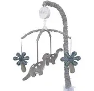 NoJo Baby-Saurus Gray Brontosaurus & Palm Tree Musical Mobile