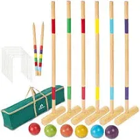 ApudArmis 35In Six Players Croquet Set