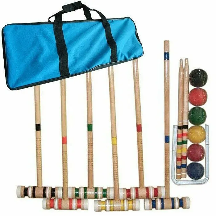 Trademark Global Games Complete Croquet Set with Carrying Case