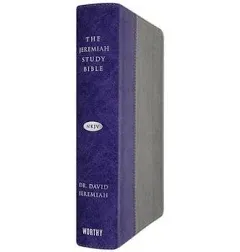 The Jeremiah Study Bible, NKJV: Gray and Purple LeatherLuxe Limited Edition: Wha