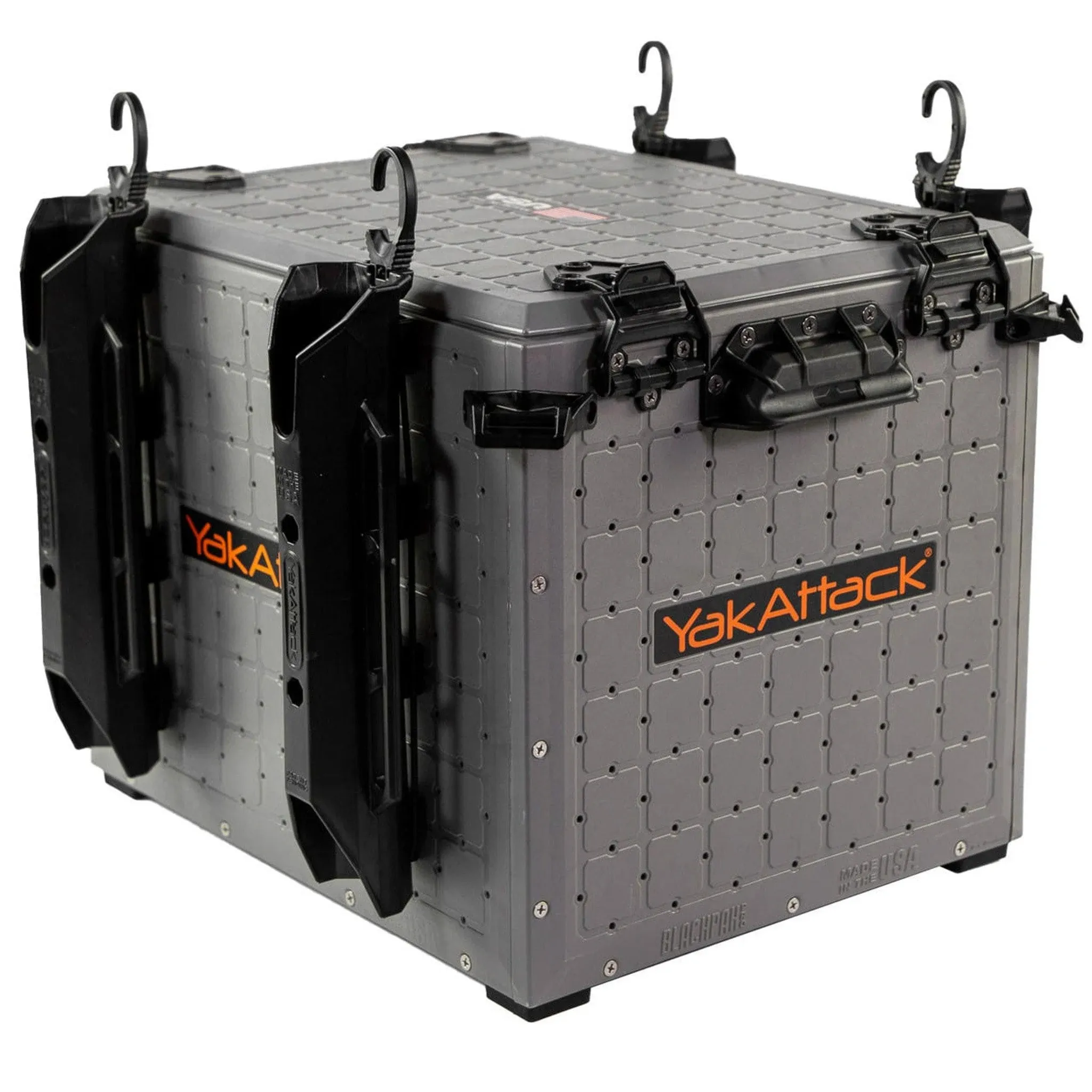 YakAttack BlackPak Pro Kayak Fishing Crate, 13x16 - Battleship Grey