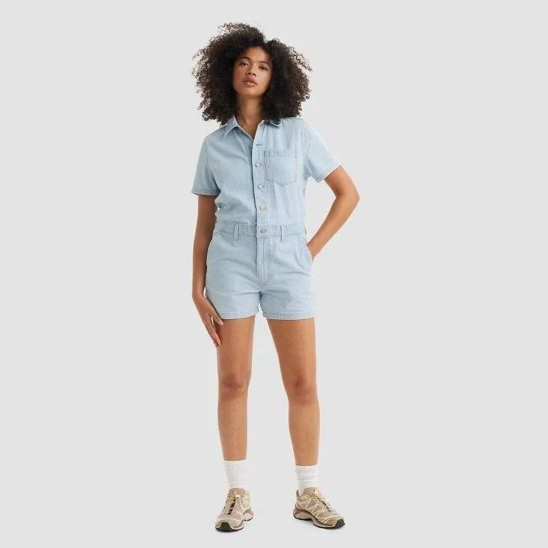 Levi's Women's Short Sleeve Romper - Enjoy The Ride S