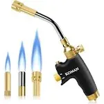 Propane Torch Head Kit with 3 Nozzles, High Intensity Trigger-Start Soldering To