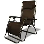 Caravan Canopy Oversized Zero-Gravity Chair, Brown