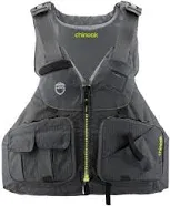 NRS Chinook Fishing Life Jacket | Adult USCG Type III PFD | Mesh Back Front Zip Vest with Pockets for Rafting, Kayaking, Fly Fishing