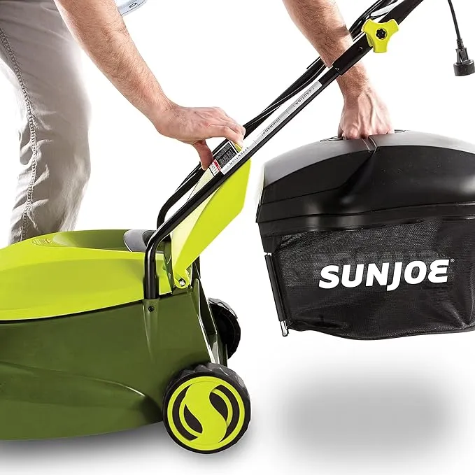 Sun Joe MJ401E Mow 14-inch 12 Amp Electric Lawn Mower with Grass Bag