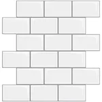 Peel and Stick Backsplash Tile, 10-Sheet Stick on Subway Tiles for Kitchem