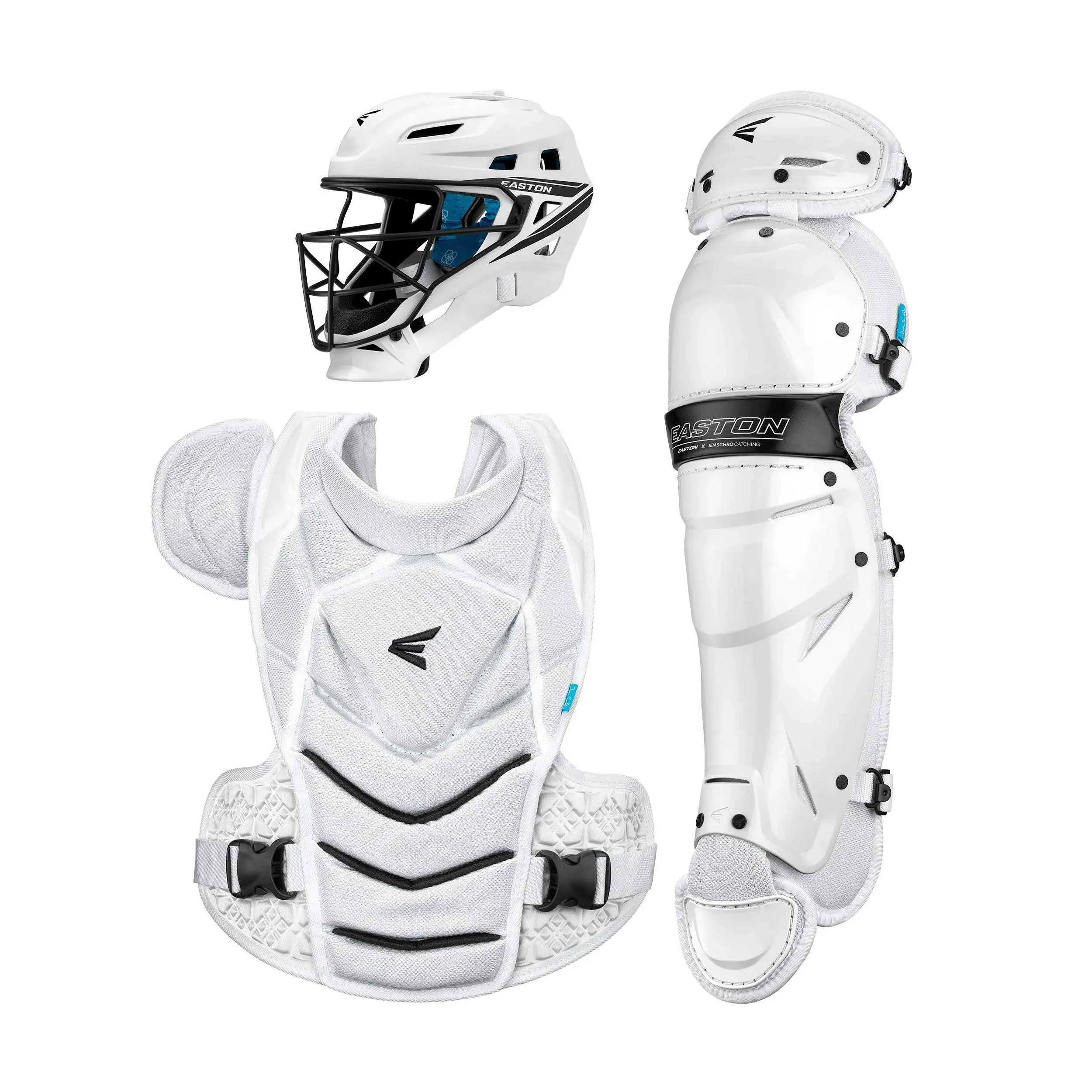 Easton Jen Schro The Very Best Fastpitch Catcher's Box Set-White-Medium