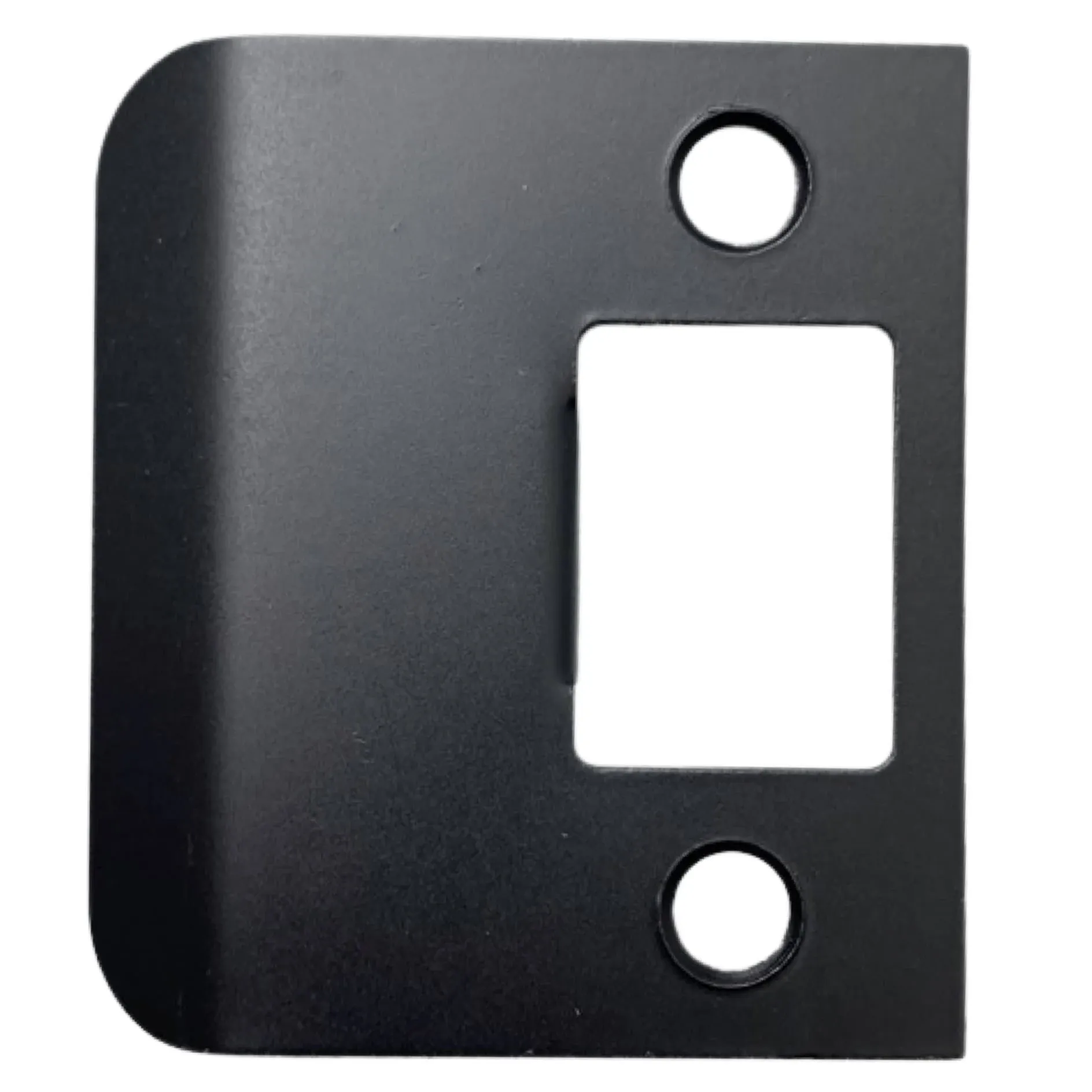 Deltana SPE200U19 Extended Lip Strike Plate, 2-1/4&#034; x 2&#034; in Paint Black