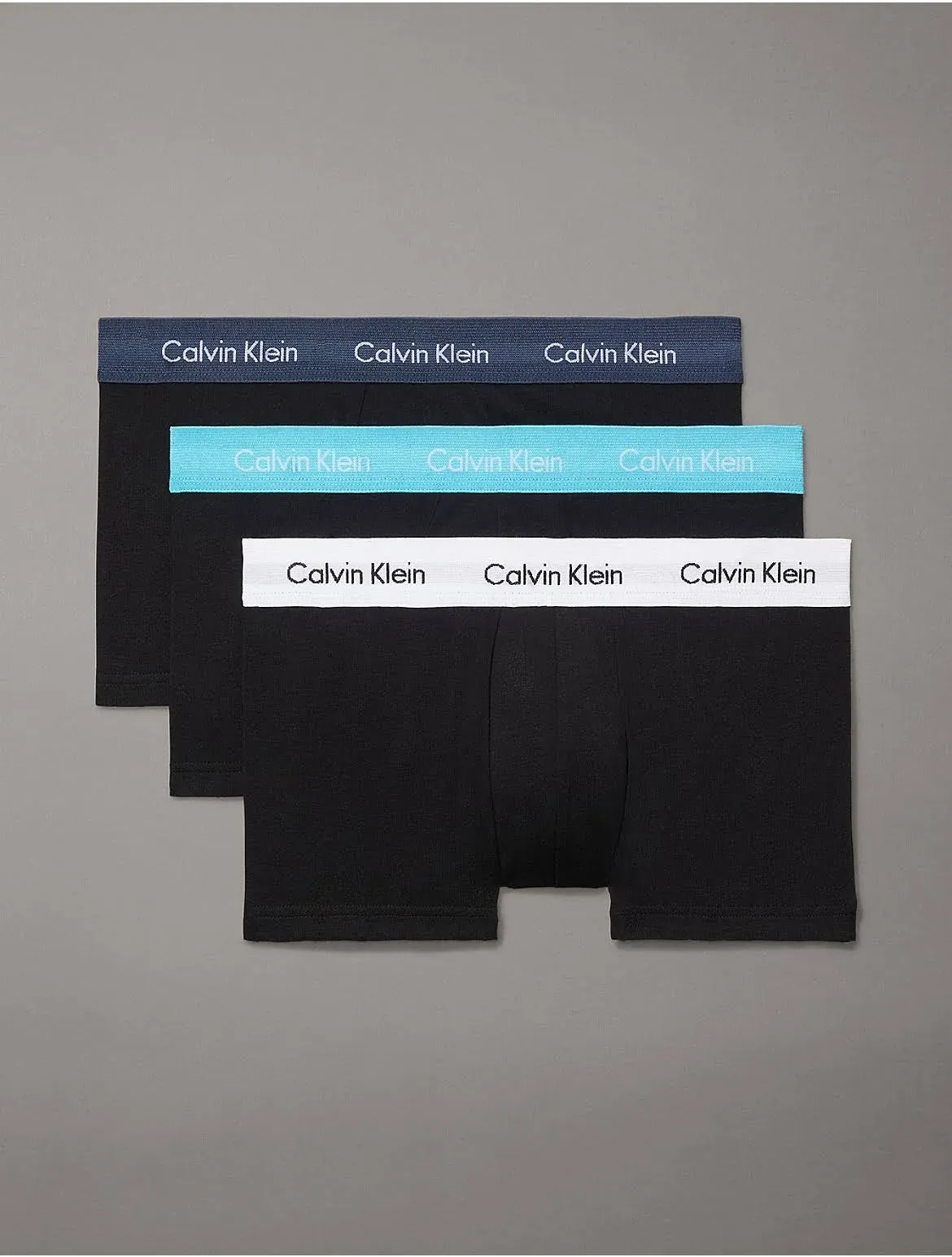 Calvin Klein Men's Cotton Stretch 3-Pack Low Rise Trunk