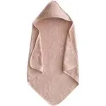 Organic Cotton Baby Hooded Towel (Blush)