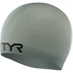 TYR Wrinkle Free Silicone Swim Cap Grey