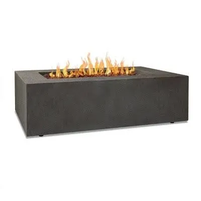 Real Flame Baltic Rectangle Natural Gas Fire Table