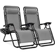 Best Choice Products Set of 2 Zero Gravity Lounge Chair Recliners