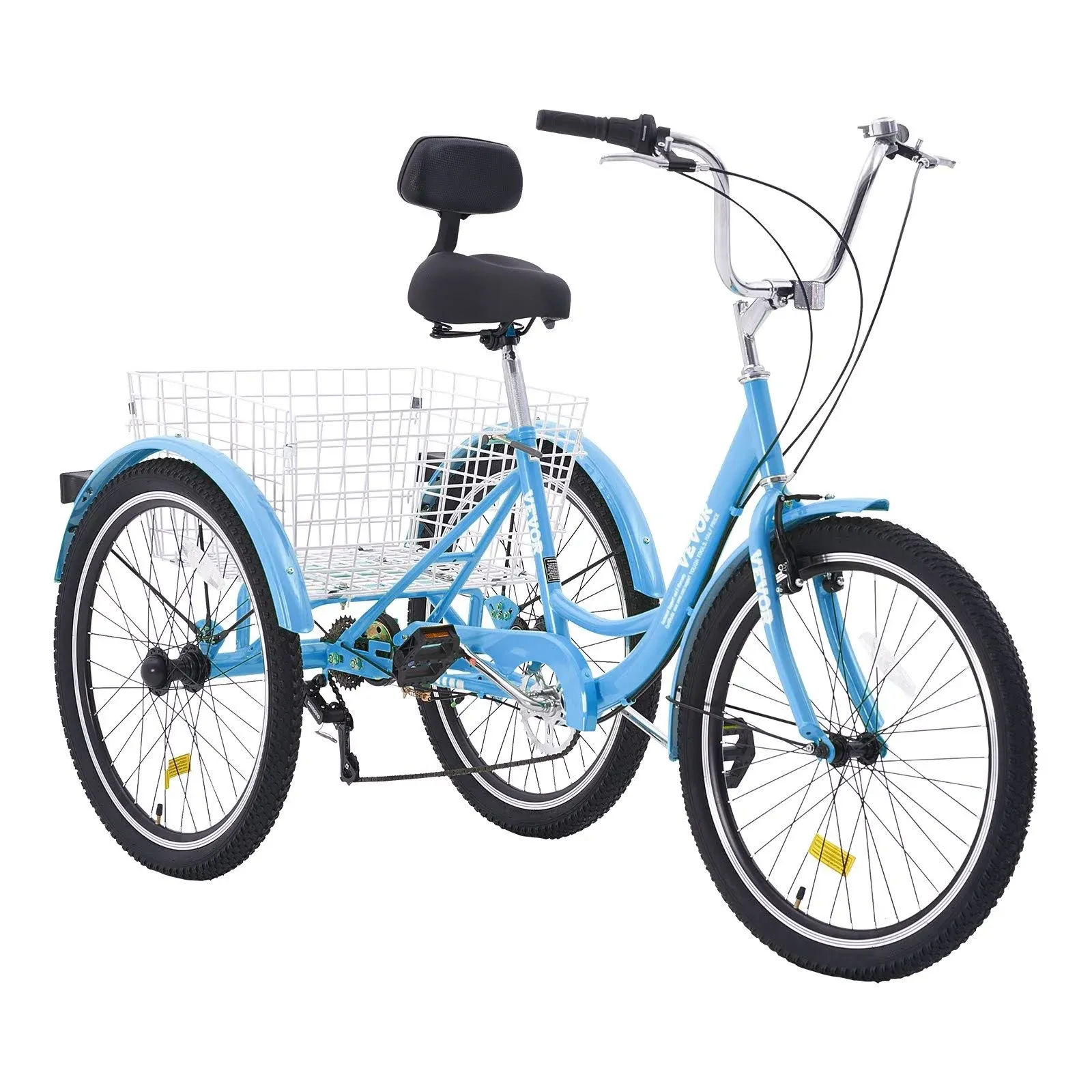 VEVOR 20 in. Adult Tricycles Bike Blue