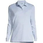 Lands' End Men's Long Sleeve Interlock Polo Shirt