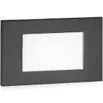 LED Step and Wall Light from the Ledme Step And Wall Lights collection in Black on Aluminum finish