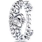 Pandora Princess Tiara Crown Ring | Sterling Silver | Size 60