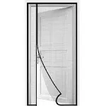 Side Opening Magnetic Screen Door, Fit Door Size 30" x 80", Reversible Left and Right Door Screen Mesh with Strong Magnet, Actual Mesh Size 32" x 81"