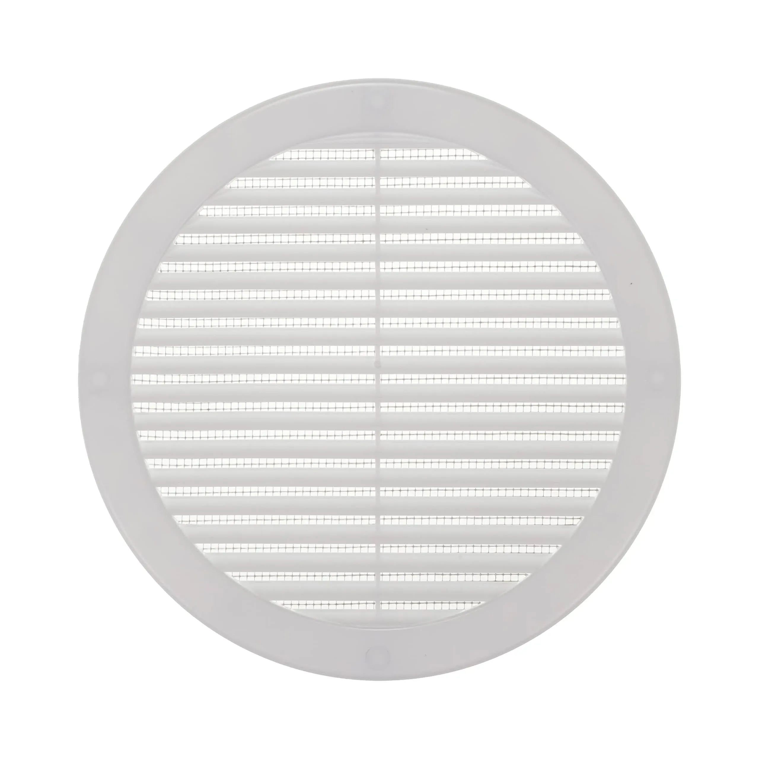 8&#039;&#039; Inch White Soffit Vent Cover - Round Air Vent Louver - Grille Cover - Bui...