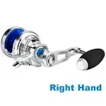 GOMEXUS Jigging Reel Large Capacity 6.3:1 66lbs Narrow Spool Smooth Conventional Saltwater Reel SX450 Gifts for Fishing Men